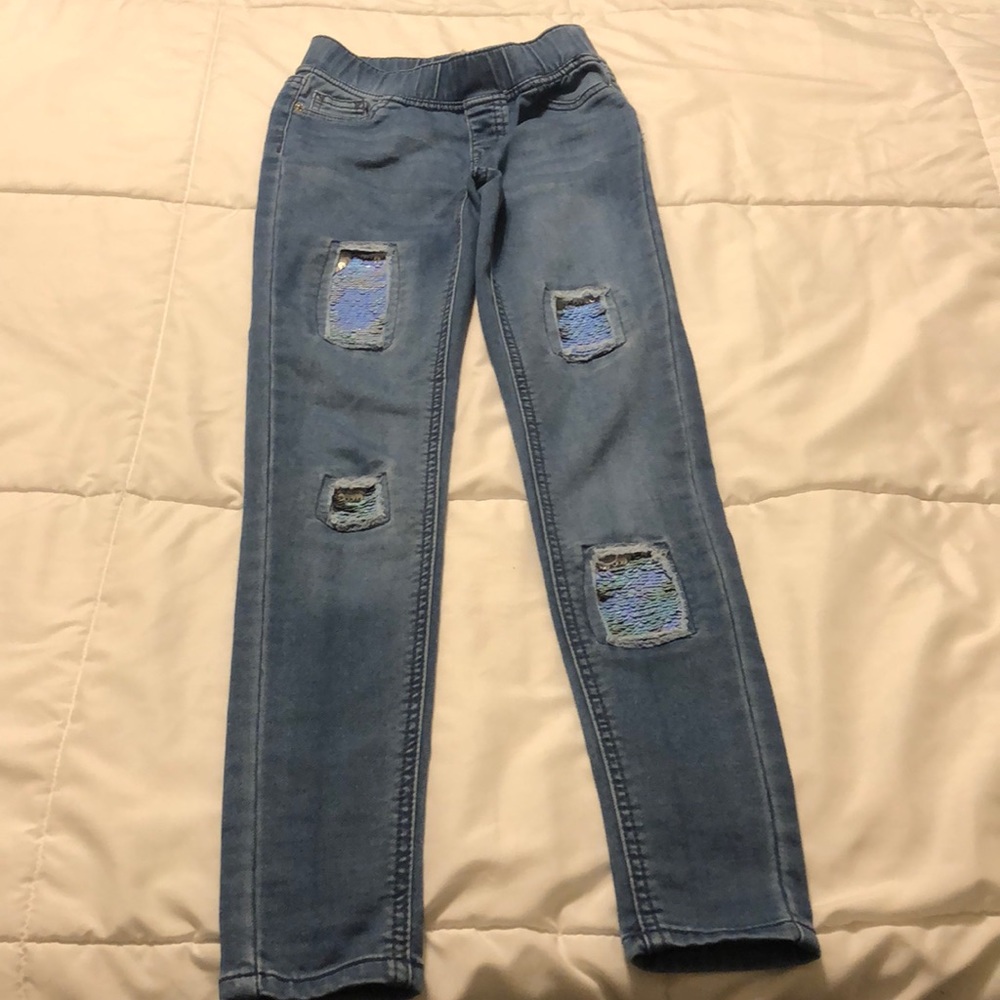 💥Justice Denim Legging (Sz: 10 slim)